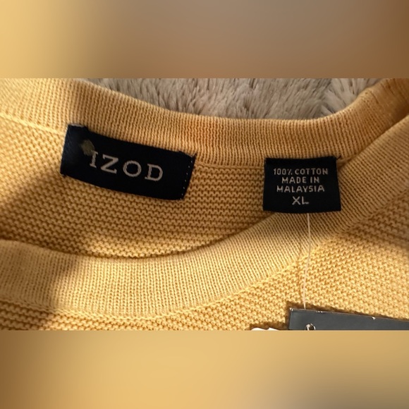 Izod Men's Yellow Crewneck Sweater XL - Picture 3 of 11